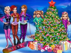 Mchezo Princesses Christmas tree online