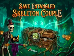 Mchezo Save Entangled Skeleton Couple online