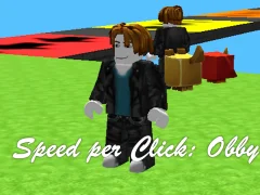Mchezo Speed per Click: Obby online