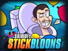 Mchezo Skibidi Stick Bloons online