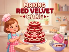 Mchezo Making Red Velvet Cake online