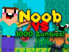 Mchezo Noob vs 1000 Zombies online