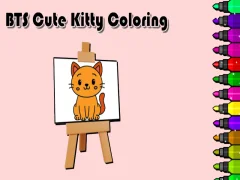 Mchezo BTS Cute Kitty Coloring online