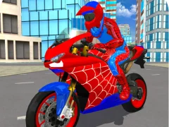 Mchezo Hero Stunt Spider Bike Simulator 3d 2 online