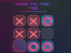 Mchezo Neon Tic Tac Toe online