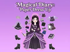 Mchezo Magical Diary: Paper Dress Up online