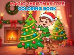 Mchezo Magic Christmas Tree Coloring Book online