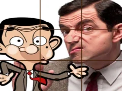 Mchezo Mr Bean Tile Puzzle online
