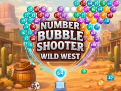 Mchezo Number Bubble Shooter Wild West online
