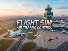 Mchezo Flight Sim Air Traffic control online