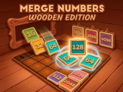 Mchezo Merge Numbers Wooden Edition online