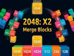 Mchezo 2048 X2 Merge Blocks online