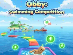 Mchezo Obby: Swimming competition online