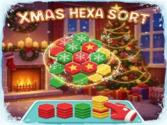 Mchezo Xmas Hexa Sort online