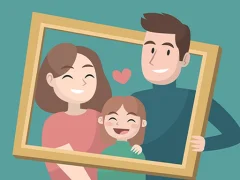Mchezo Happy Family Puzzle online