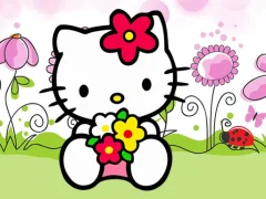 Mchezo Hello Kitty Jigsaw online