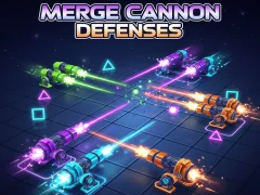 Mchezo Merge Cannon Defenses online