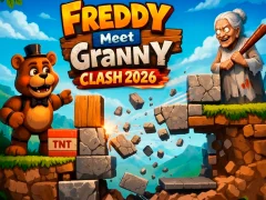 Mchezo Freddy Meet Granny Clash 2026 online