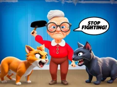 Mchezo Cat and Granny online