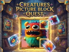 Mchezo Creatures Picture Block Quest online