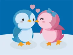 Mchezo Cute Penguin Puzzle online