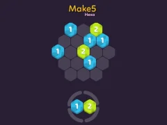 Mchezo Make 5 Hexa online