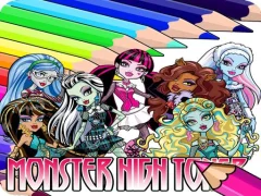 Mchezo Coloring Book for Monster High online