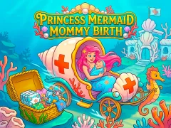 Mchezo Princess Mermaid Mommy Birth online