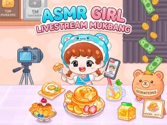Mchezo ASMR Girl: Livestream Mukbang online