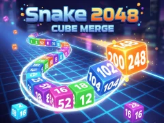 Mchezo Snake 2048: Cube Merge online