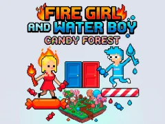 Mchezo Fire Girl and Water Boy Candy Forest online