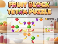 Mchezo Fruit Block Tetra Puzzle online