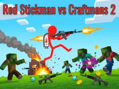 Mchezo Red Stickman Vs Craftmans 2 online