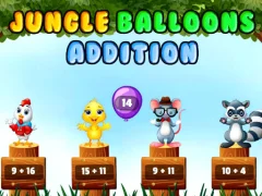 Mchezo Jungle Balloons Addition online