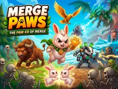 Mchezo Merge Paws online