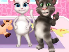 Mchezo Preganat Kitty Room Decor online
