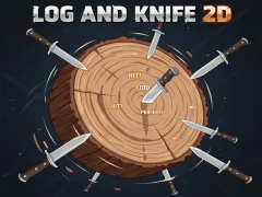 Mchezo Log And Knife 2D online