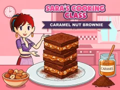 Mchezo Sara`s Cooking Class Caramel Nut Brownie online