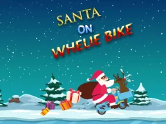 Mchezo Santa On Wheelie Bike online