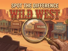 Mchezo Spot The Difference Wild West online