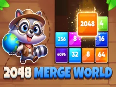 Mchezo 2048 Merge World online