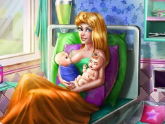 Mchezo Sleepy Princess Twins Birth online