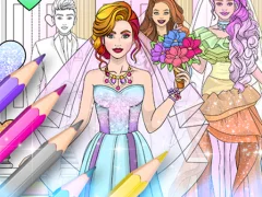 Mchezo Wedding Coloring Dress Up online