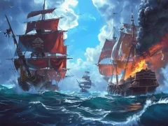 Mchezo Pirate Ships: Build and Fight online