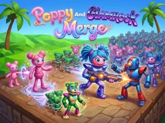 Mchezo Poppy And Glamrock Merge online