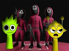 Mchezo Squid Game Sprunki FNF Battle online