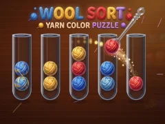 Mchezo Wool Sort Yarn Color Puzzle online