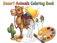 Mchezo Desert Animals Coloring Book online