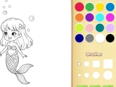 Mchezo Mermaid Coloring Book For Kids online