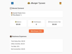 Mchezo Jburger Tycoon online